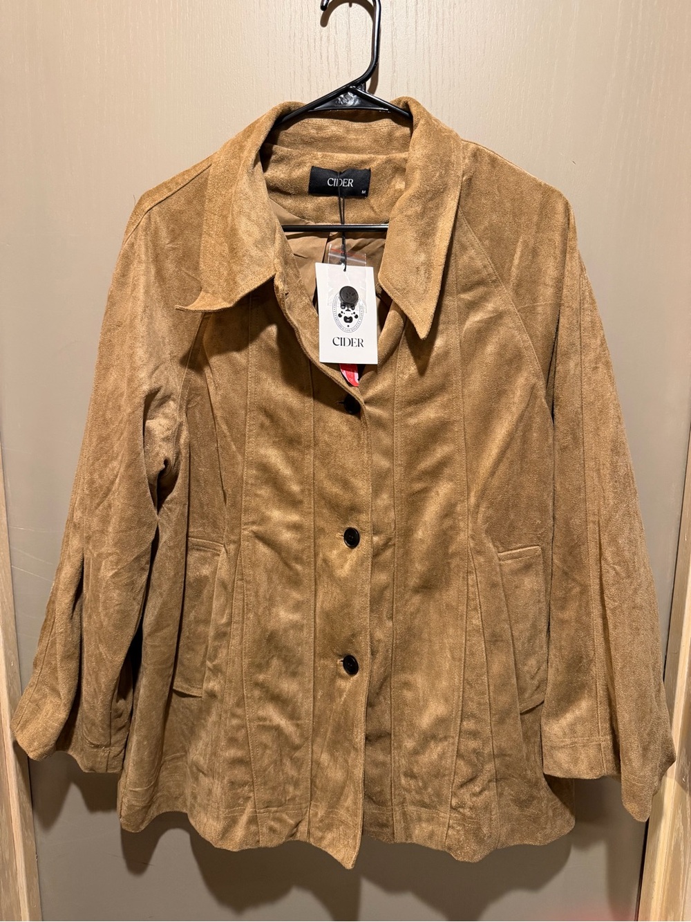Cider Women's Camel Button-Front Jacket
